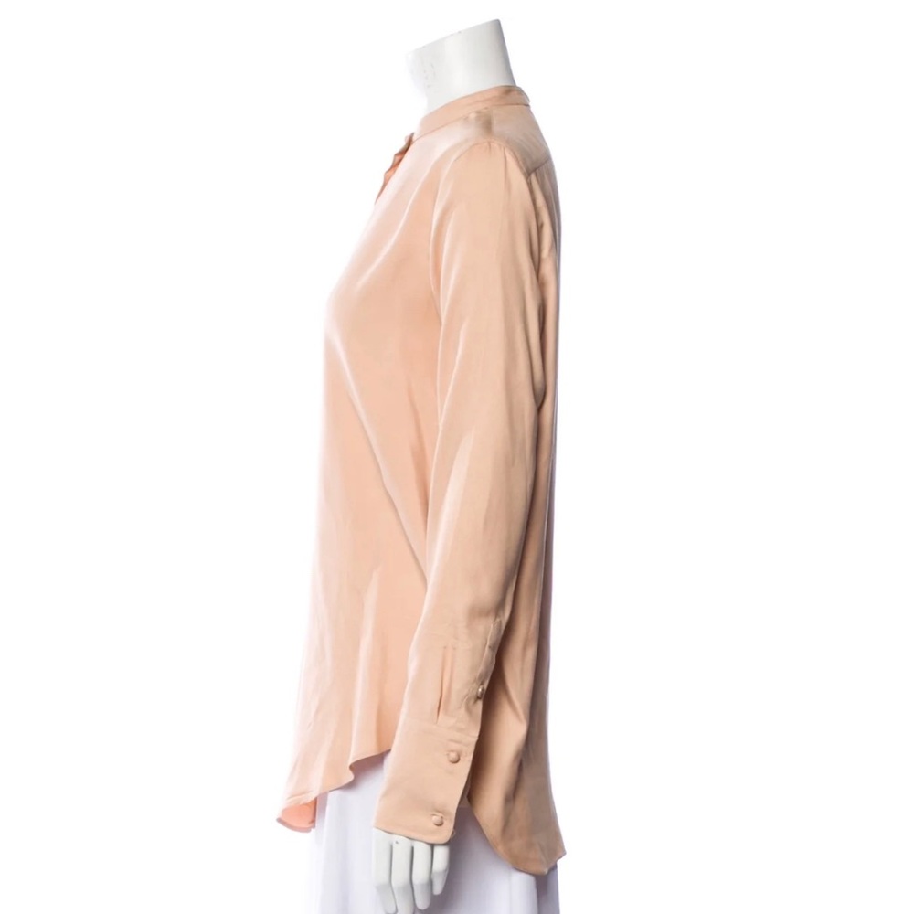Helmut Lang Silk Button-Up Top Size S Made In Por… - image 2